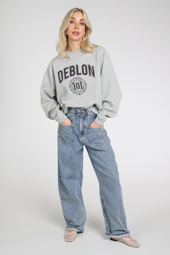 Deblon vive sweater Sweater Grijs