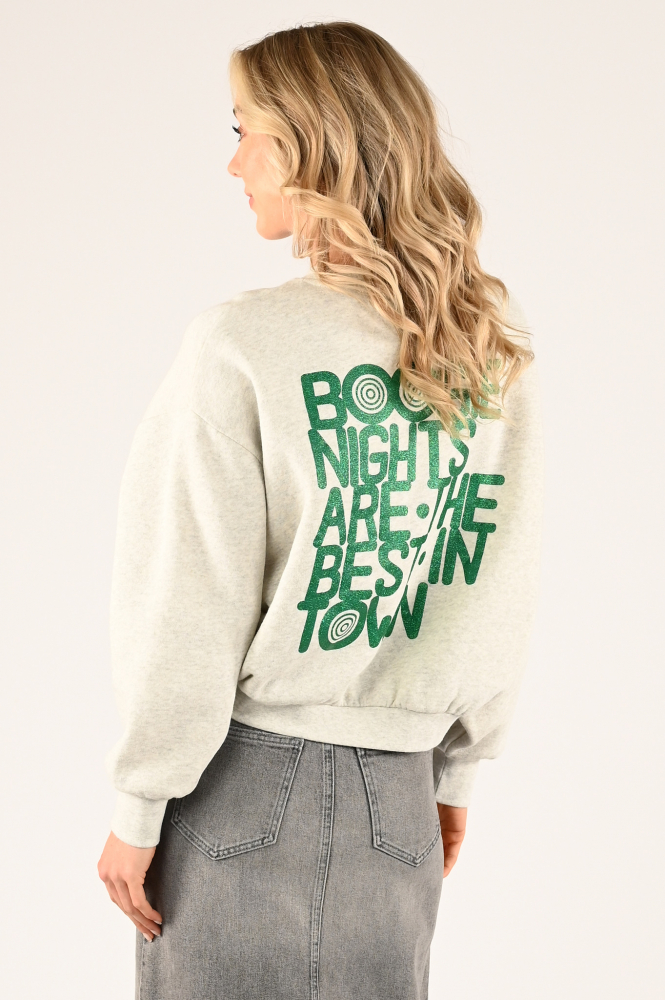 By-Bar bibi boogie night Sweater Grijs
