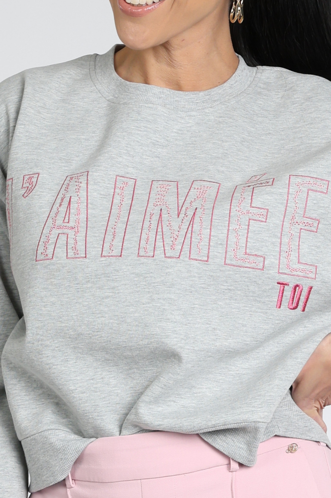 Aimée the label elan Sweater Grijs