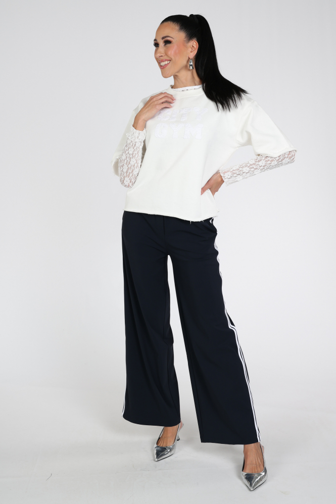 Penn & Ink S26F1835 Sweater Wit