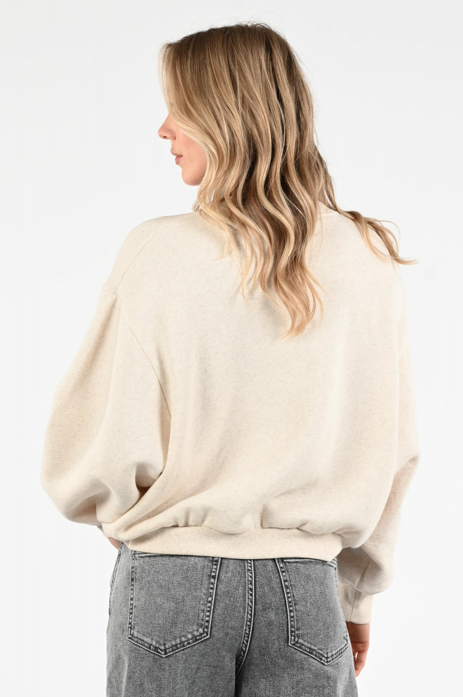 By-Bar Bibi patchwork-1 Sweater Beige