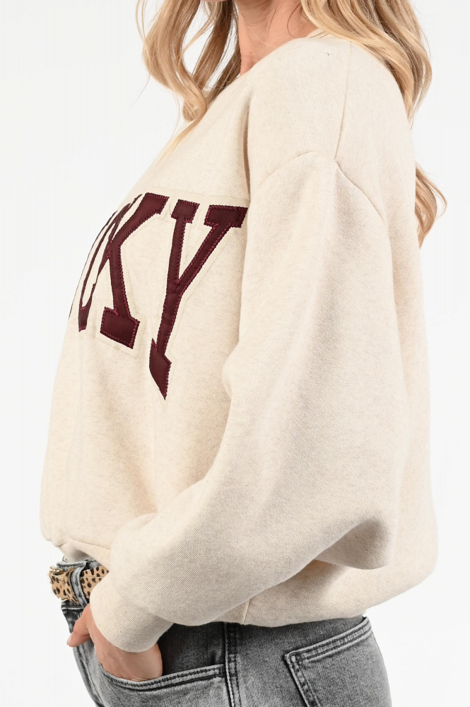 By-Bar Bibi patchwork-1 Sweater Beige