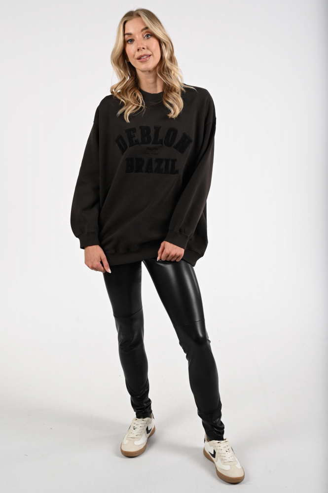 Deblon Malou sweater Sweater Bruin