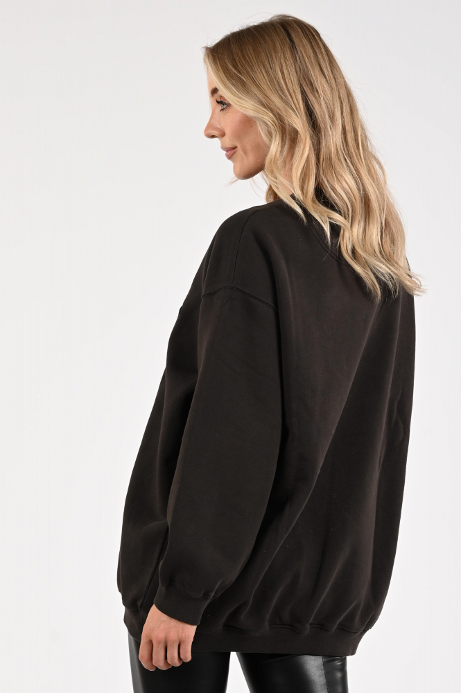 Deblon Malou sweater Sweater Bruin
