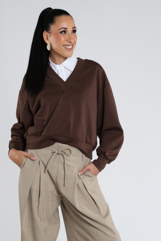 Aimée the label Kaapstad Sweater Bruin