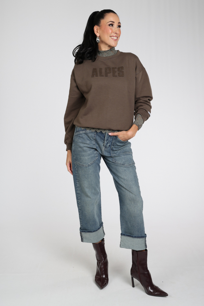 Penn & Ink W26F1927 Sweater Bruin