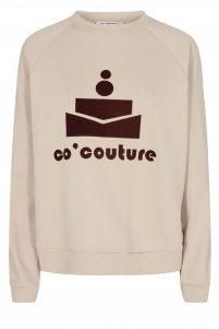 Co'couture | club flock sweat | Beige