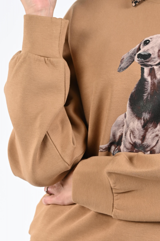 Marc Cain ZS 44.12 J09 Sweater Bruin