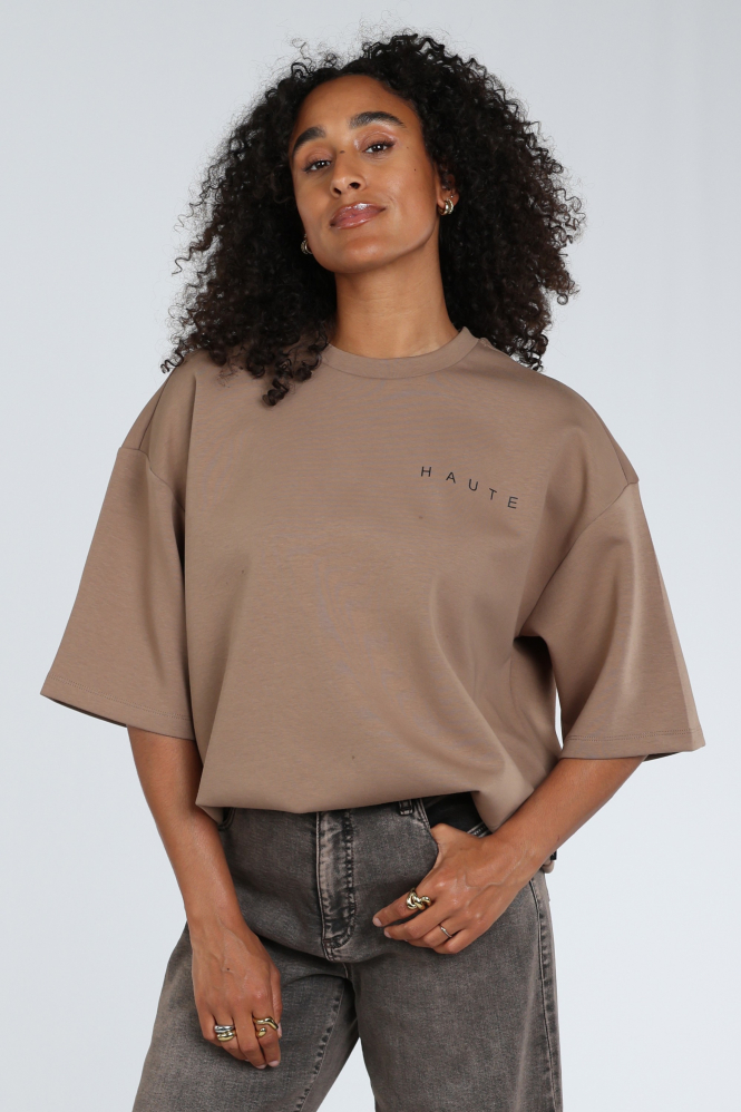 Haute L'Amitié hl10461 Maxi Sweater Bruin