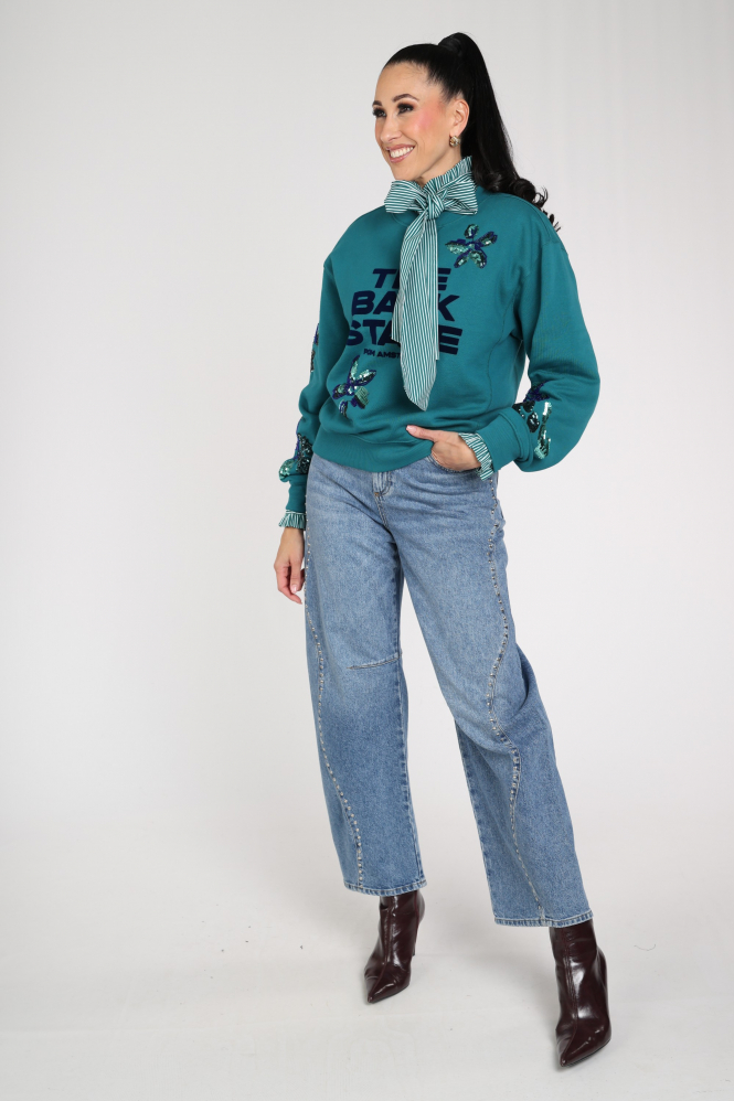 Pom Amsterdam SP9821 Sascha Sweater Groen
