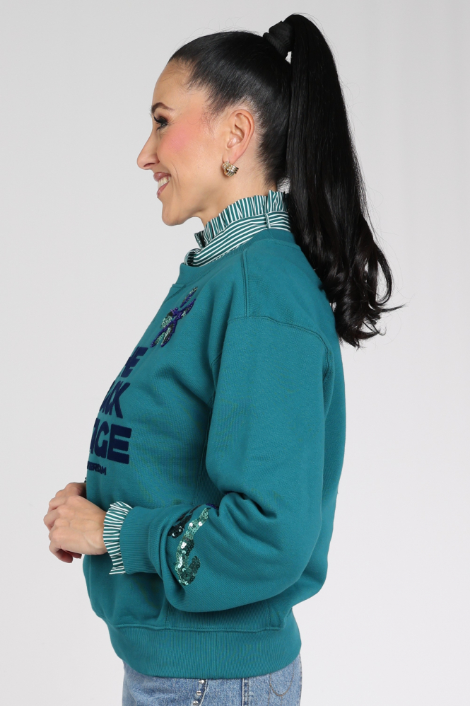 Pom Amsterdam SP9821 Sascha Sweater Groen