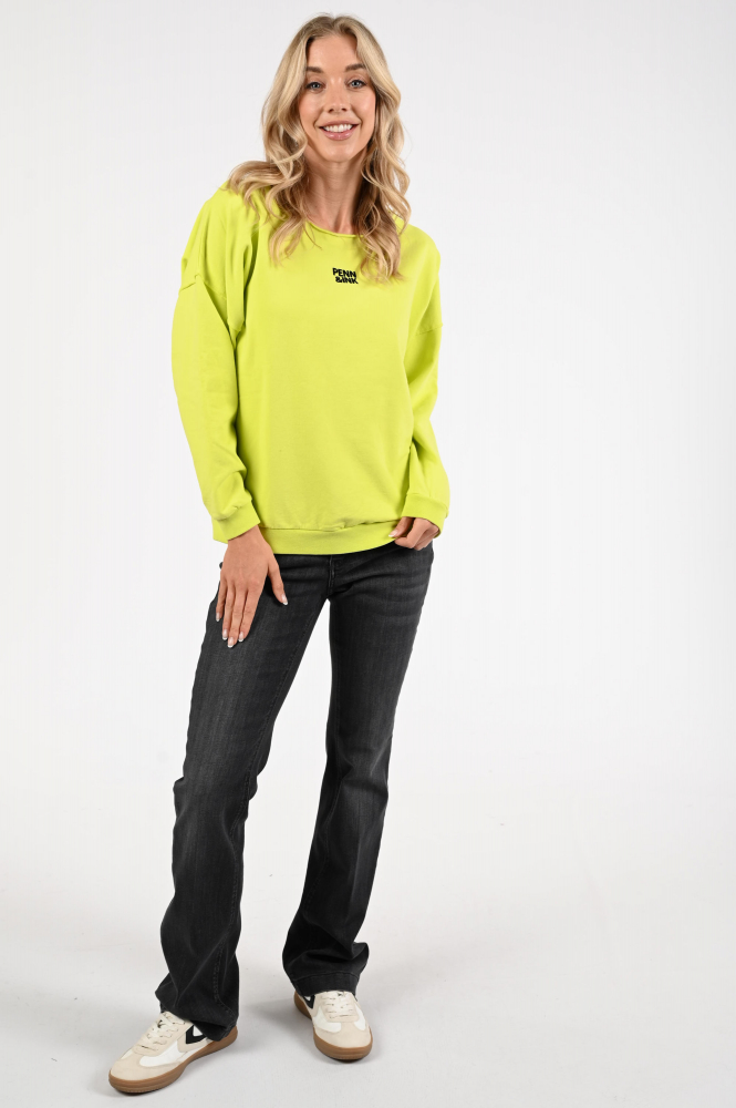 Penn & Ink W25F1703 Sweater Groen