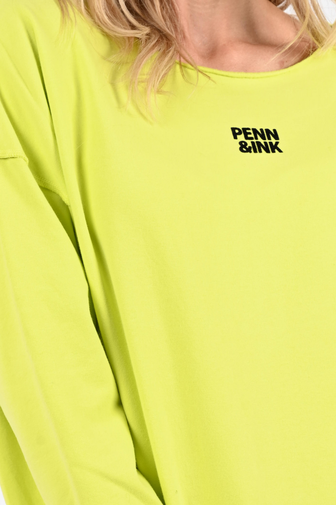 Penn & Ink W25F1703 Sweater Groen