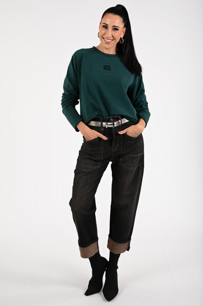 Penn & Ink W25F1705 Sweater Groen