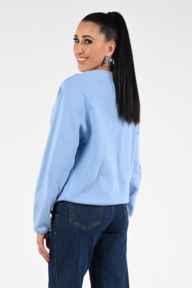 Penn & Ink W25T1187 Sweater Blauw
