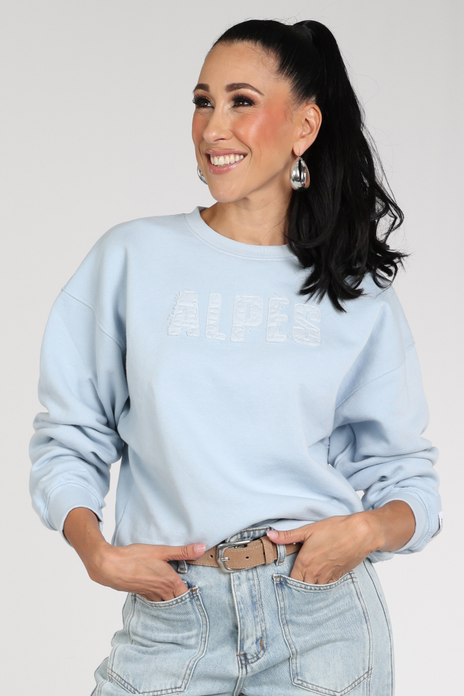 Penn & Ink W26F1927 Sweater Blauw