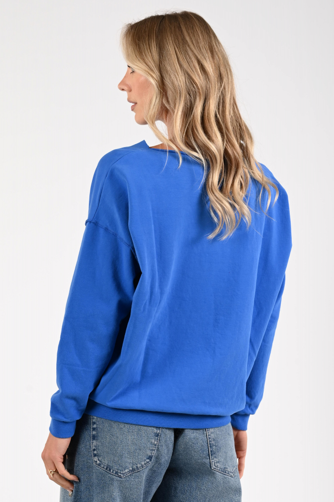Penn & Ink W25F1703 Sweater Blauw