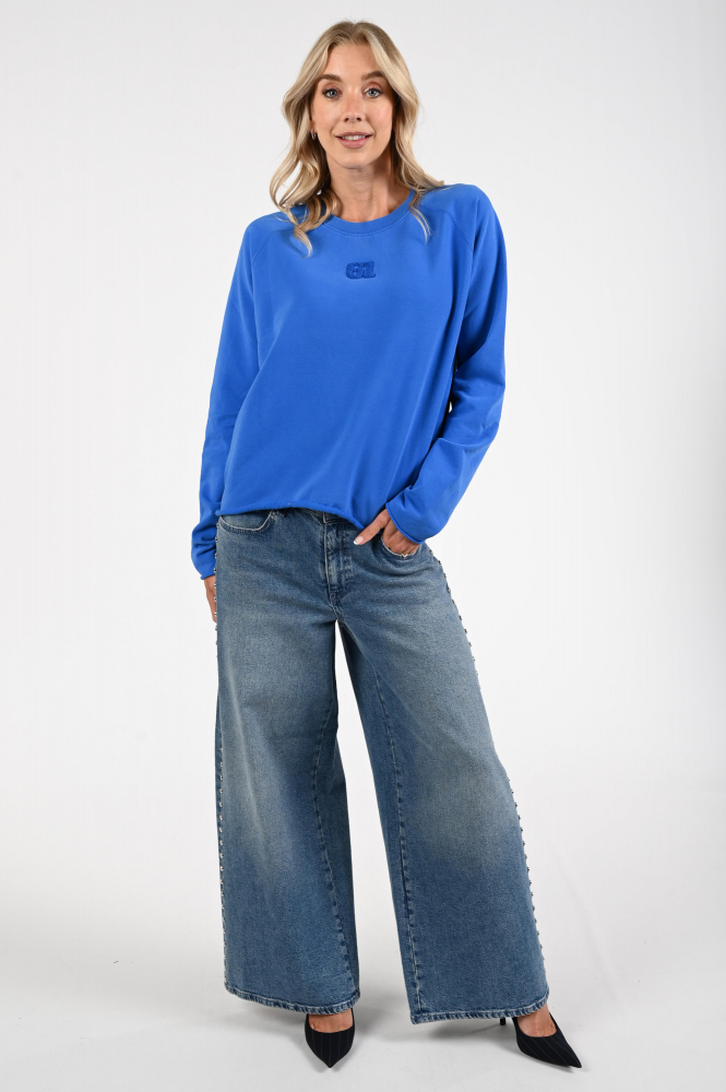 Penn & Ink W25F1705 Sweater Blauw