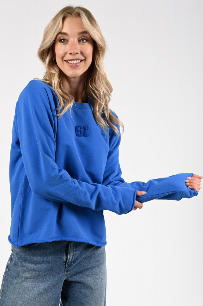 Penn & Ink W25F1705 Sweater Blauw
