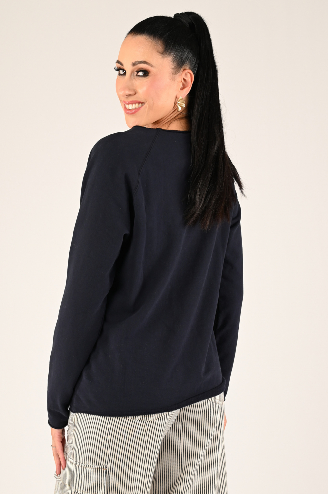 Penn & Ink W24F1513 Sweater Blauw