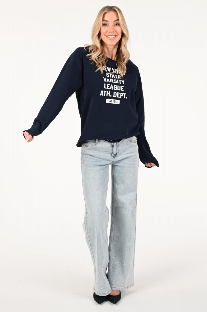 Penn & Ink S25F1624 Sweater Blauw