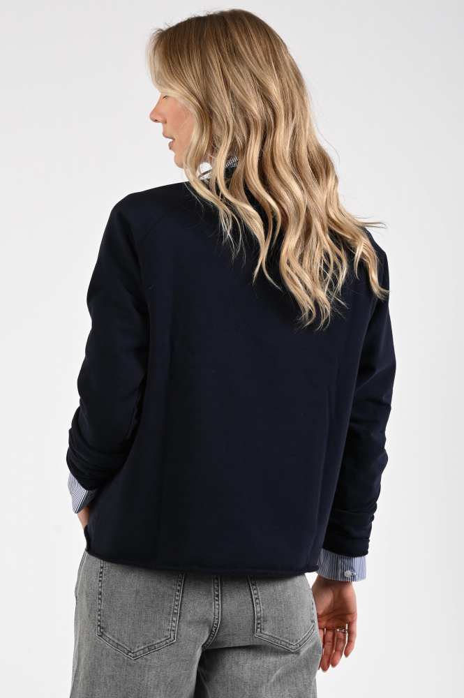 Penn & Ink W25F1705 Sweater Blauw