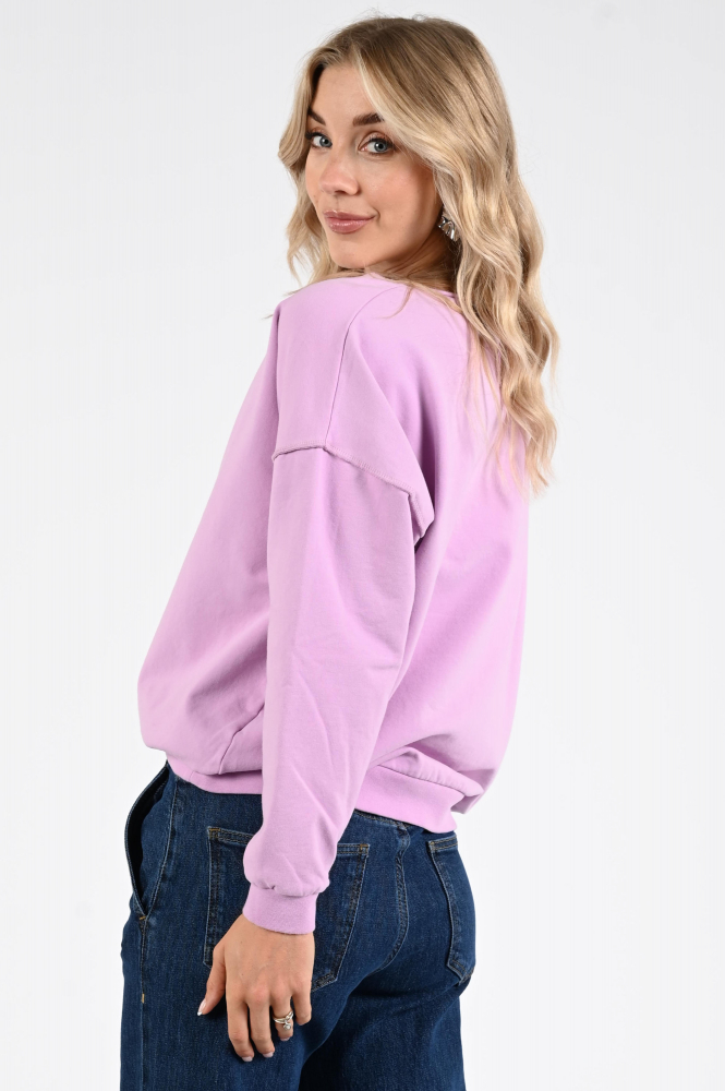 Penn & Ink W25F1703 Sweater Paars