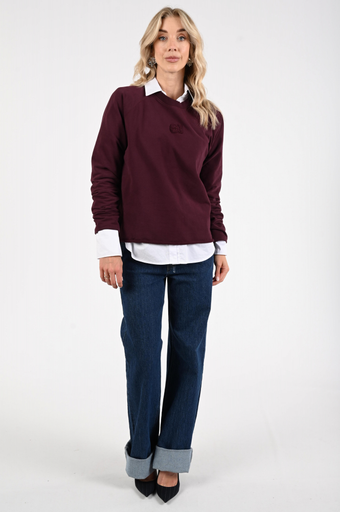 Penn & Ink W25F1705 Sweater Paars