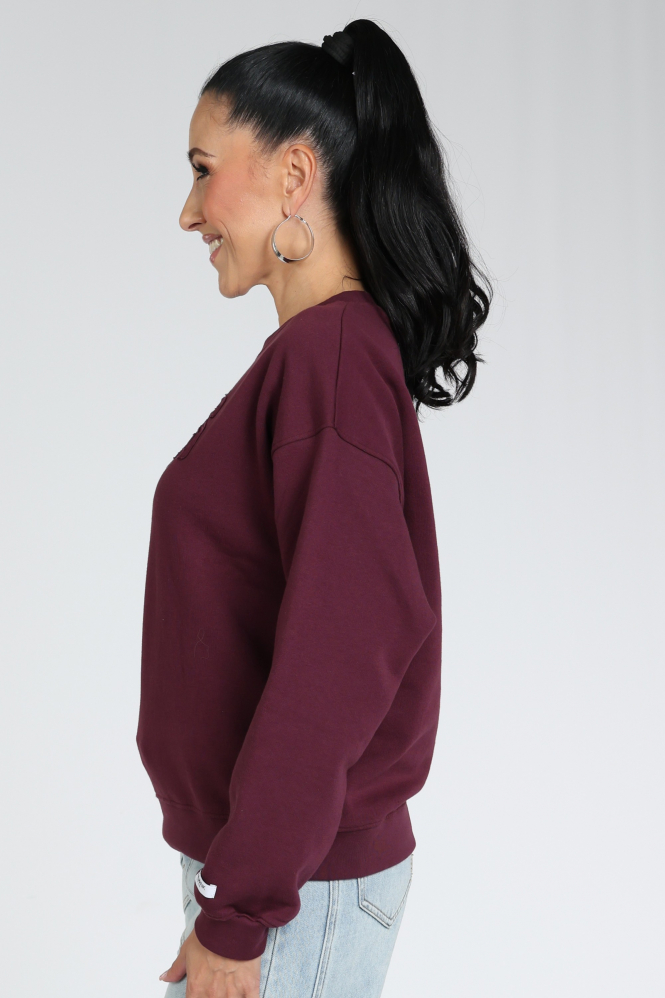 Penn & Ink W26F1927 Sweater Rood