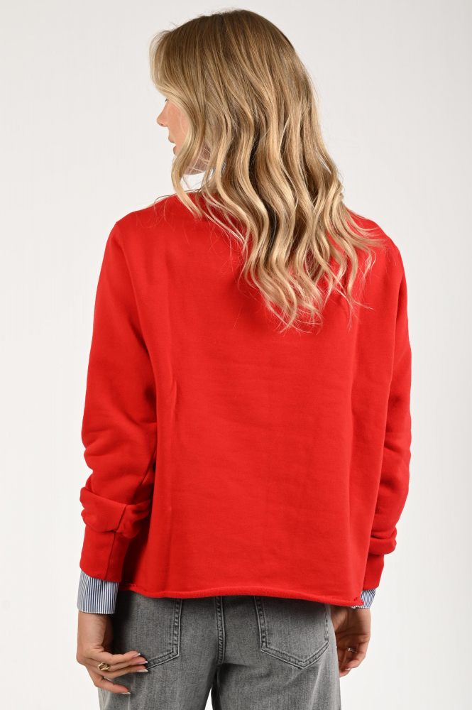 Penn & Ink W25F1700 Sweater Rood