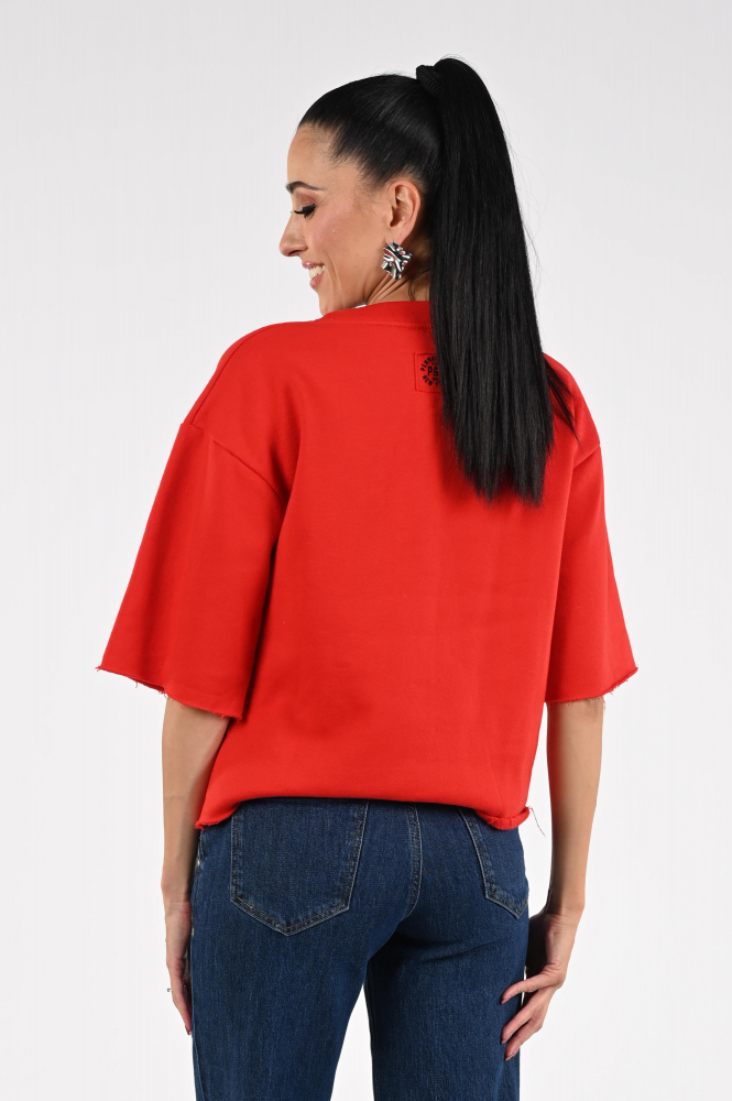 Penn & Ink W25F1702 Sweater Rood