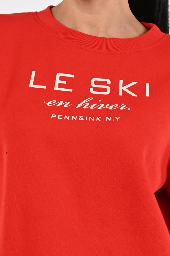 Penn & Ink W25F1702 Sweater Rood