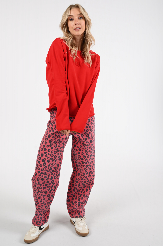 Penn & Ink W25F1705 Sweater Rood