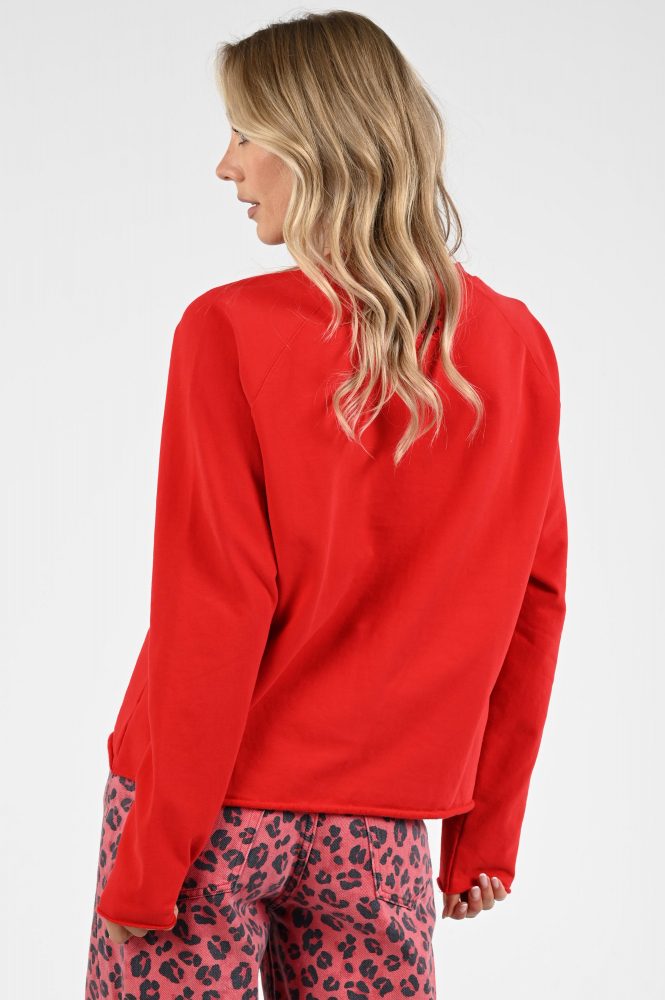 Penn & Ink W25F1705 Sweater Rood