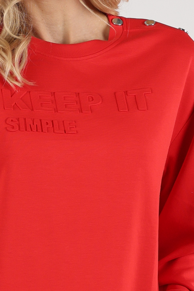 Monari 410102 Sweater Rood