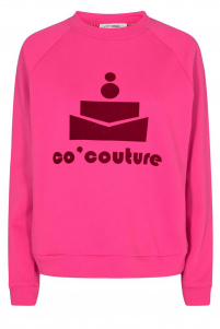 Co'couture | club flock sweat | Roze