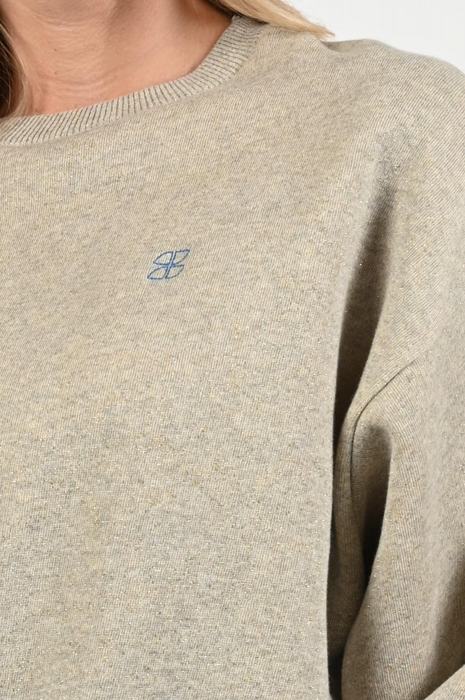 By-Bar Bodil sparkle Sweater Goud