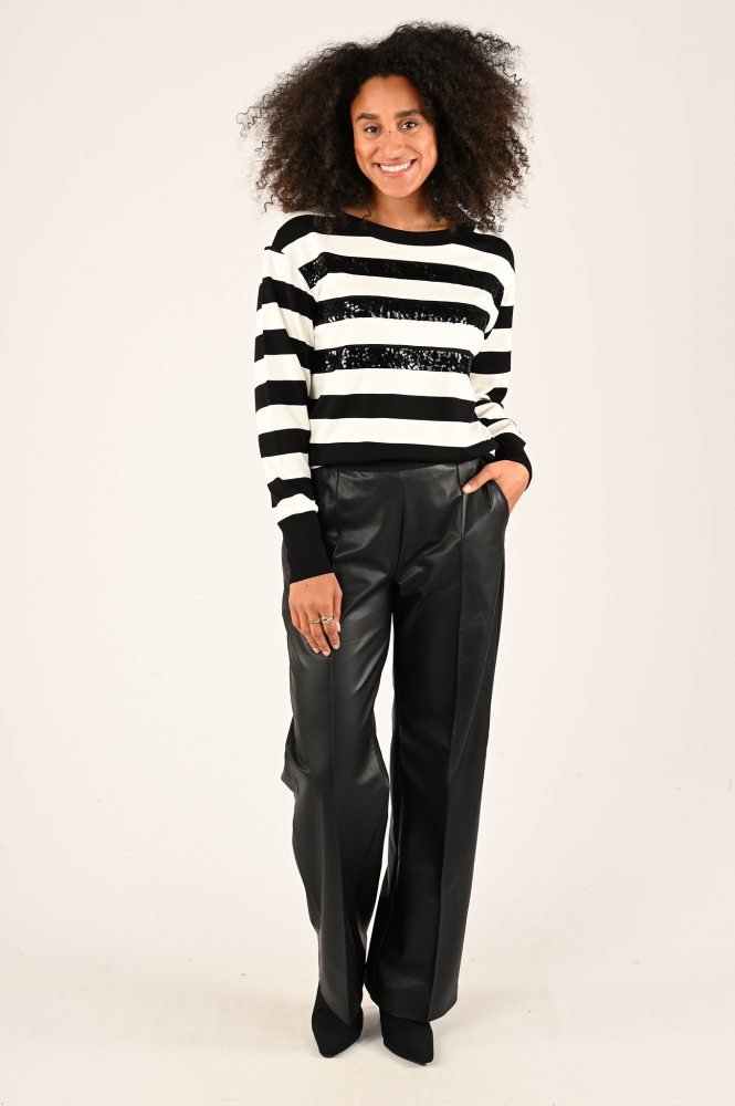 Monari 808088 Sweater Zwart
