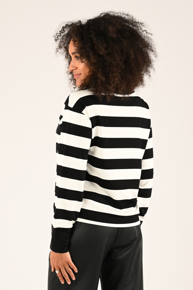 Monari 808088 Sweater Zwart