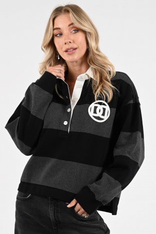 Deblon Renee rugby sweat Zwart