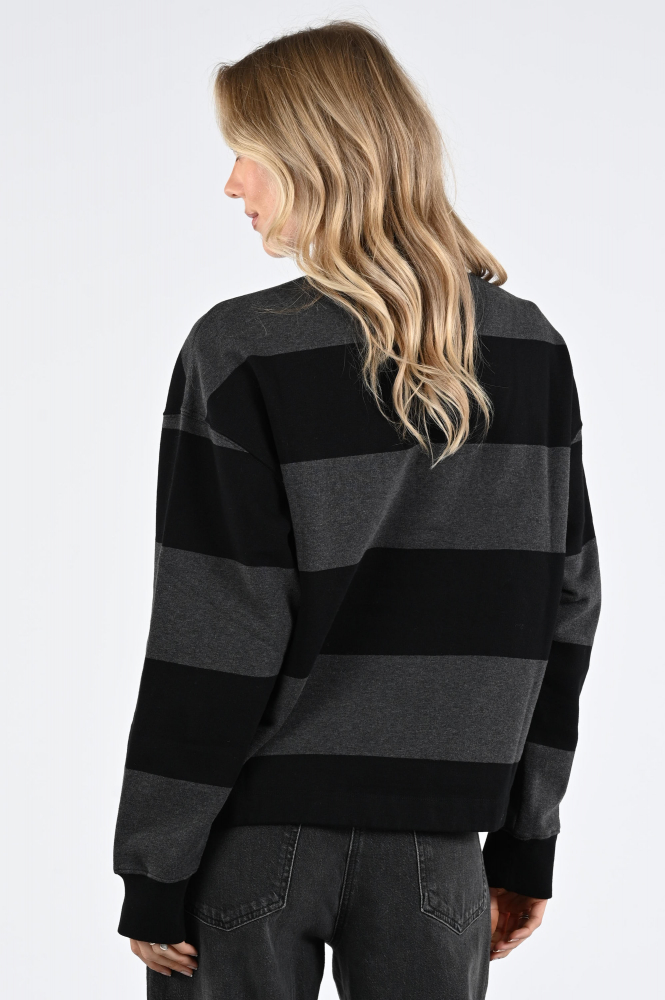Deblon Renee rugby sweat Sweater Zwart