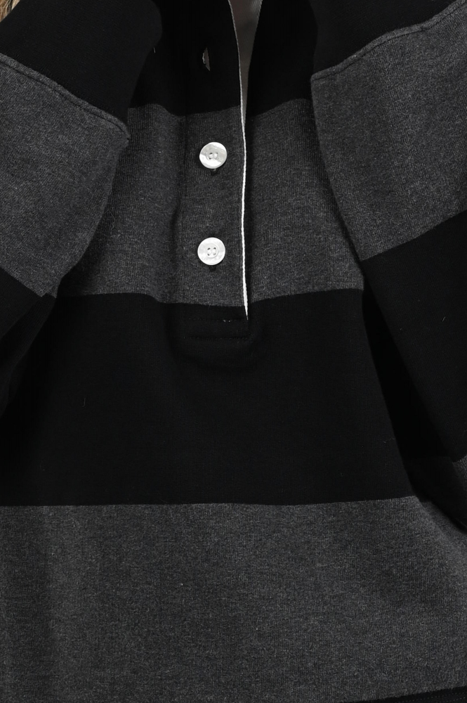 Deblon Renee rugby sweat Sweater Zwart