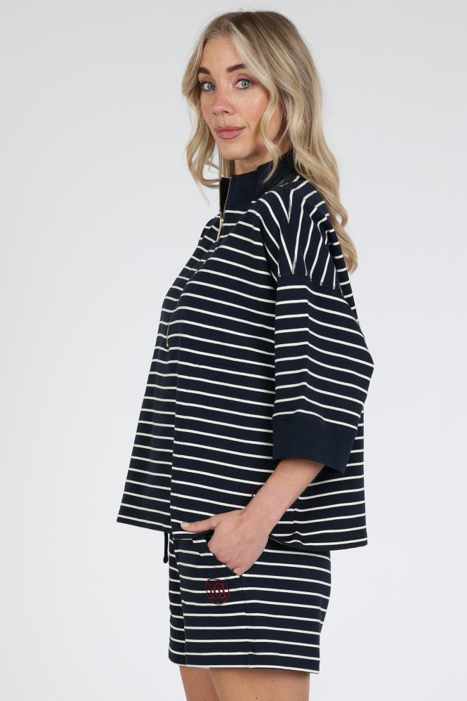 Deblon daan striped Sweater Blauw