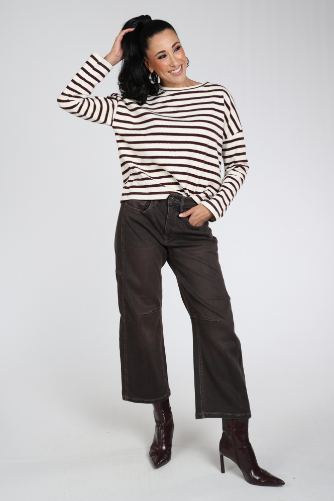 Penn & Ink W26T1313 Sweater Rood