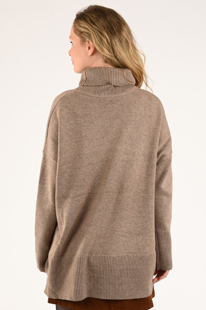 Co'couture maja roll neck Coltrui Bruin