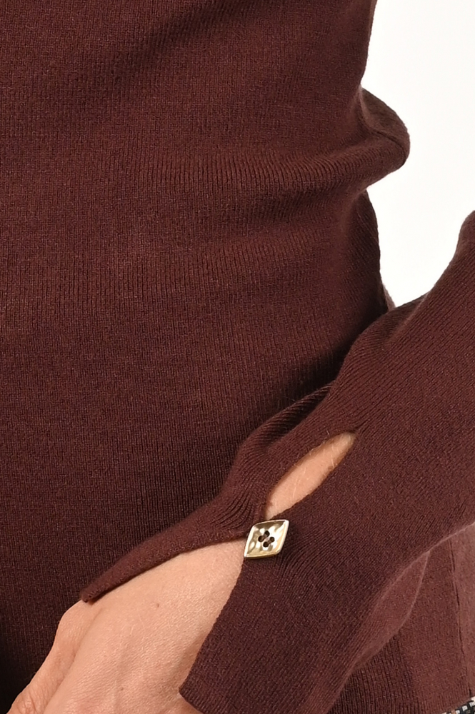 STUDIO AR by ARMA hyacinth knit Coltrui Rood