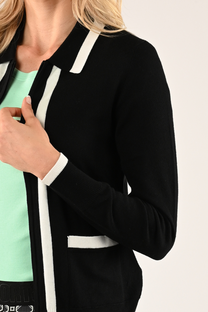 Marc Cain XS 39.18 M81 Vest Zwart