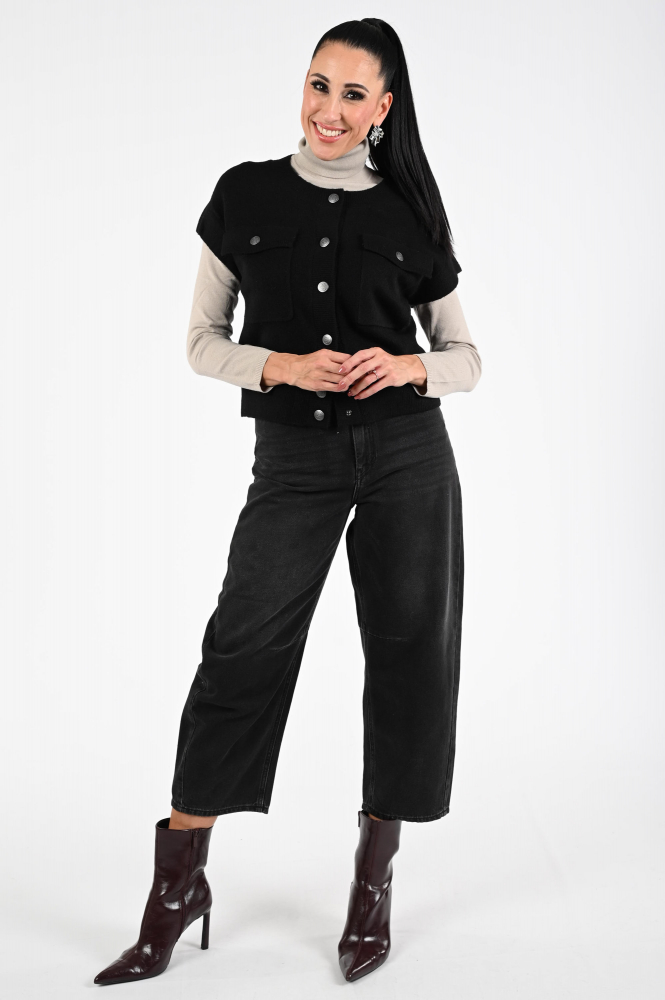 Monari 808912 Vest Zwart