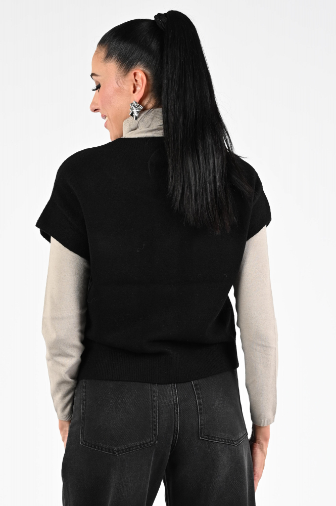 Monari 808912 Vest Zwart