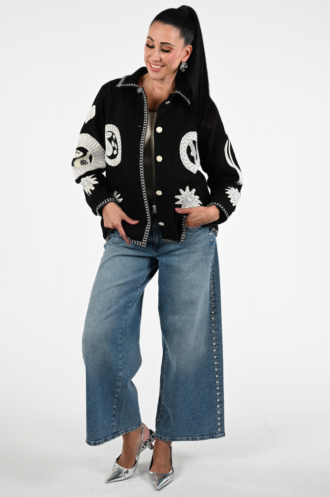 Fabienne Chapot CLTJKT07AW259001 Vest Zwart